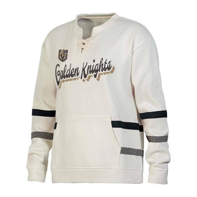 NHL Vegas Golden Knights Womens Natural Long Sleeve Fleece Hooded Sweatshirt Product Image