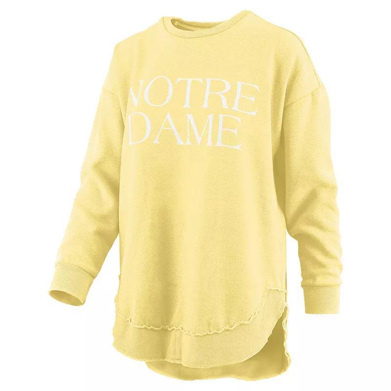 Womens Pressbox Notre Dame Fighting Irish Seaside Springtime Vintage Poncho Pullover Sweatshirt product image