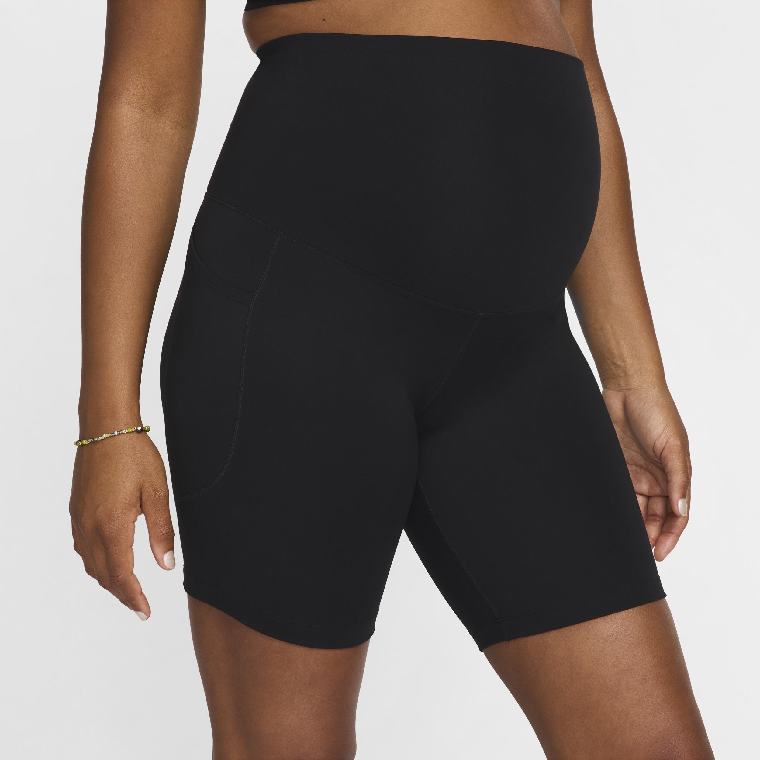 Nike Women's (M) One Dri-FIT High-Waisted 8" Biker Shorts With Pockets (Maternity) Product Image