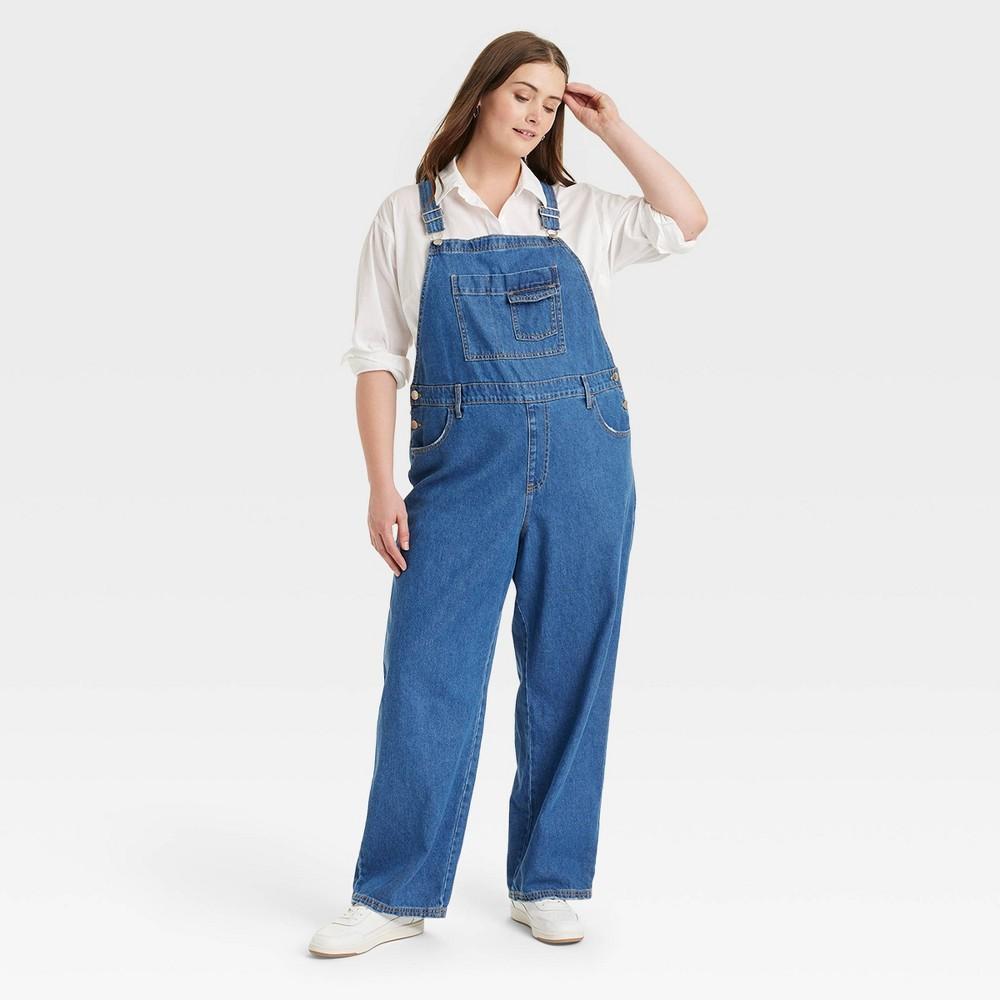 Womens 90s Baggy Jumpsuit - Universal Thread Medium Wash 24 Product Image