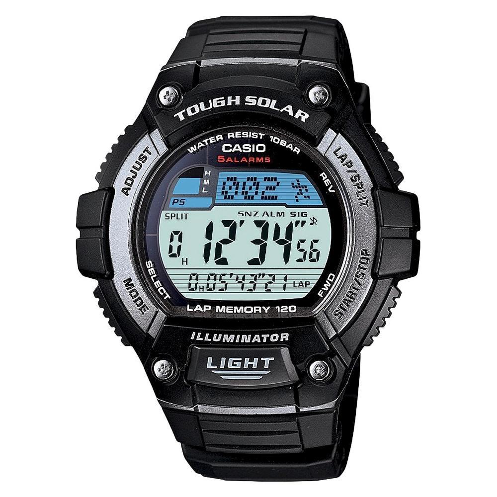 Casio Men's Solar Multi-Function Runners Watch - Black (WS220-1A) Product Image