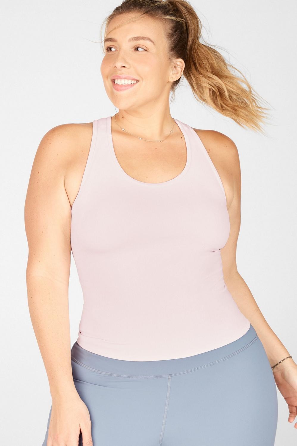 Fabletics Denise SculptKnit Tank Womens pink plus Size 3X product image