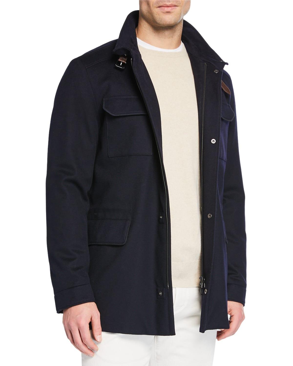 Mens New Traveler Cashmere Stretch Storm System Jacket Product Image