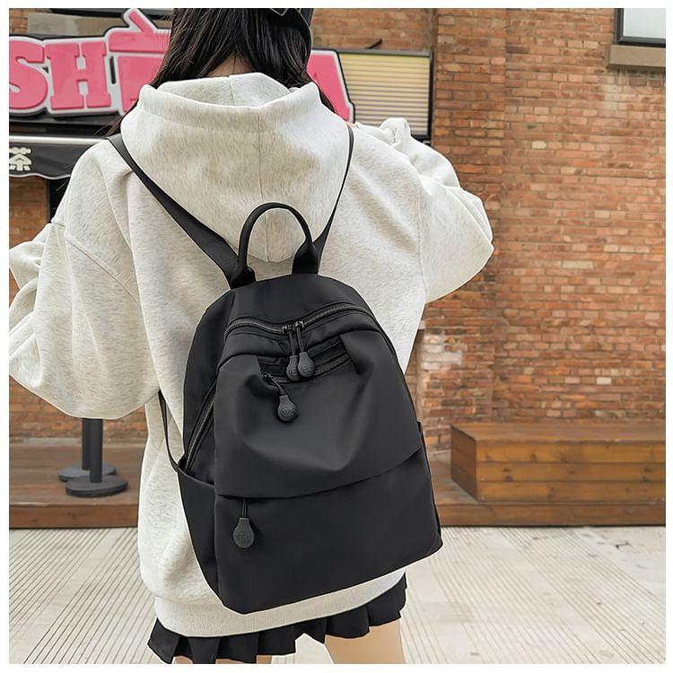 Plain Nylon Laptop Backpack Product Image