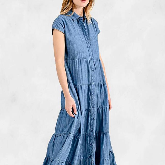 Molly Braken Denim Wolven Dress Product Image