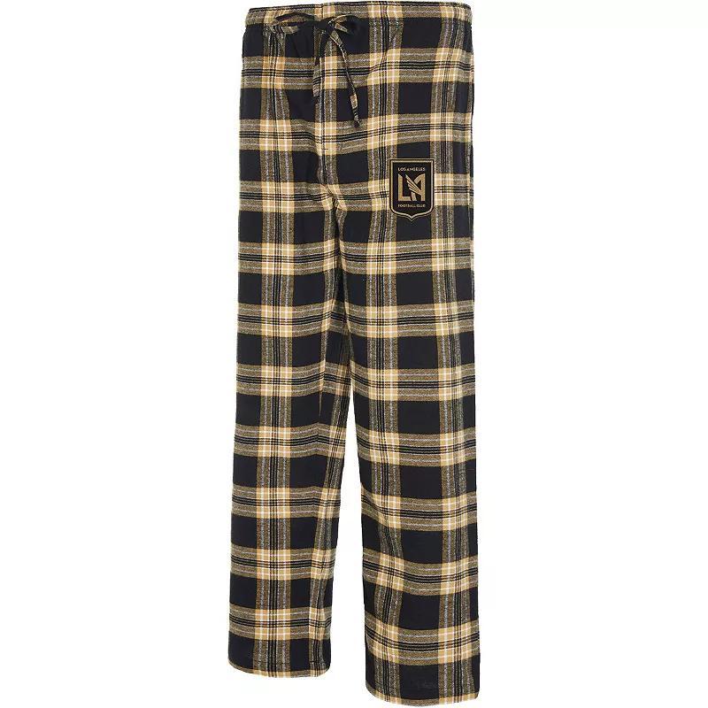 Womens Concepts Sport Black/Gold LAFC Mainstay Flannel Sleep Pants Product Image