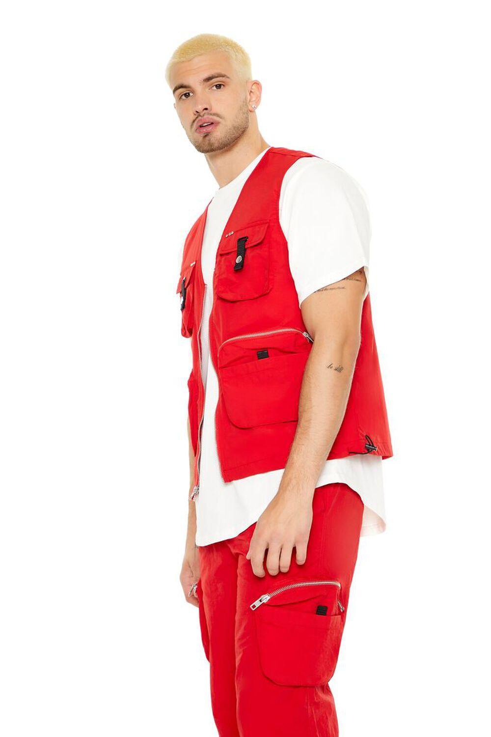 Zip-Up Utility Cargo Vest | Forever 21 Product Image