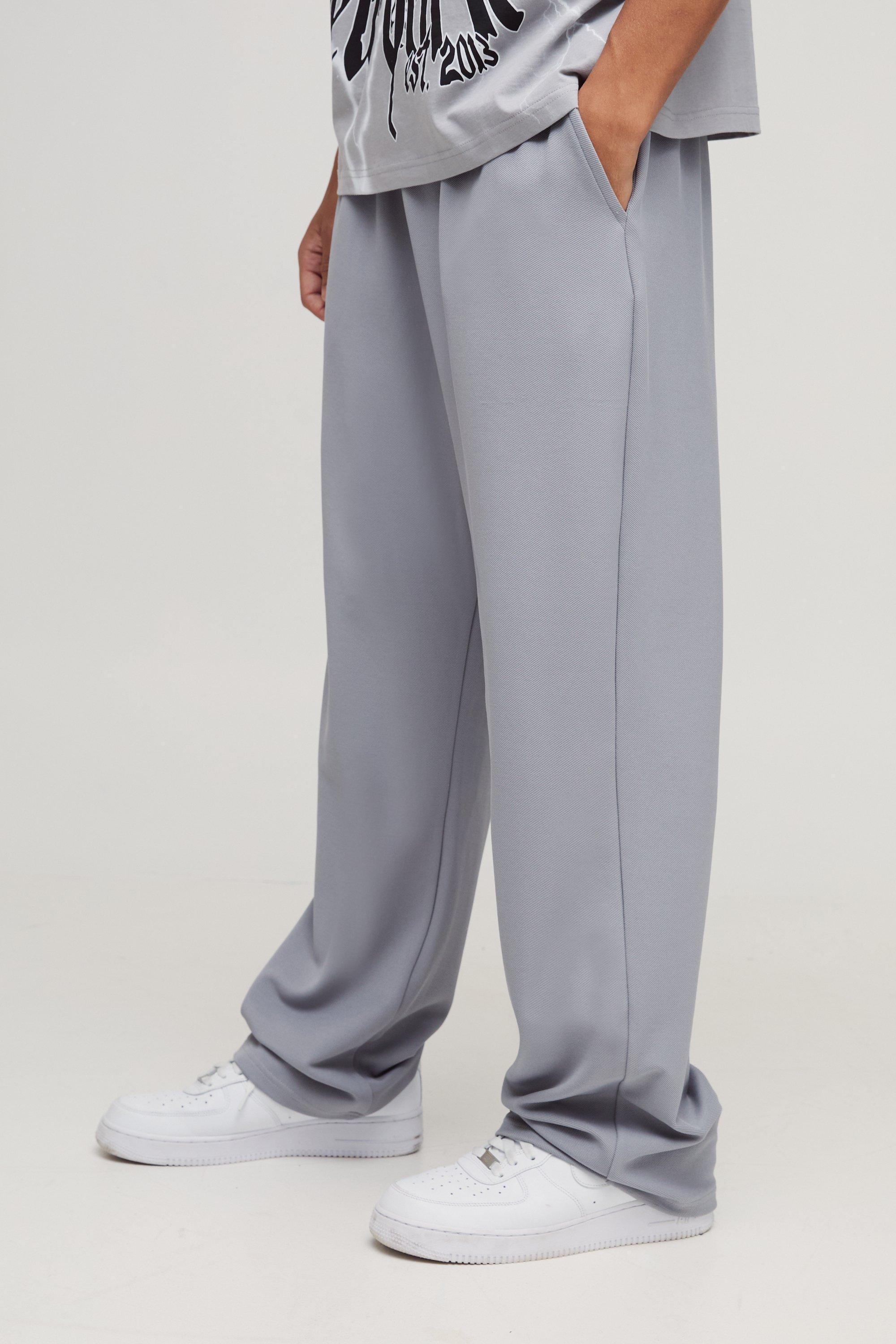 Straight Leg Jersey Twill Jogger | boohooMAN USA Product Image