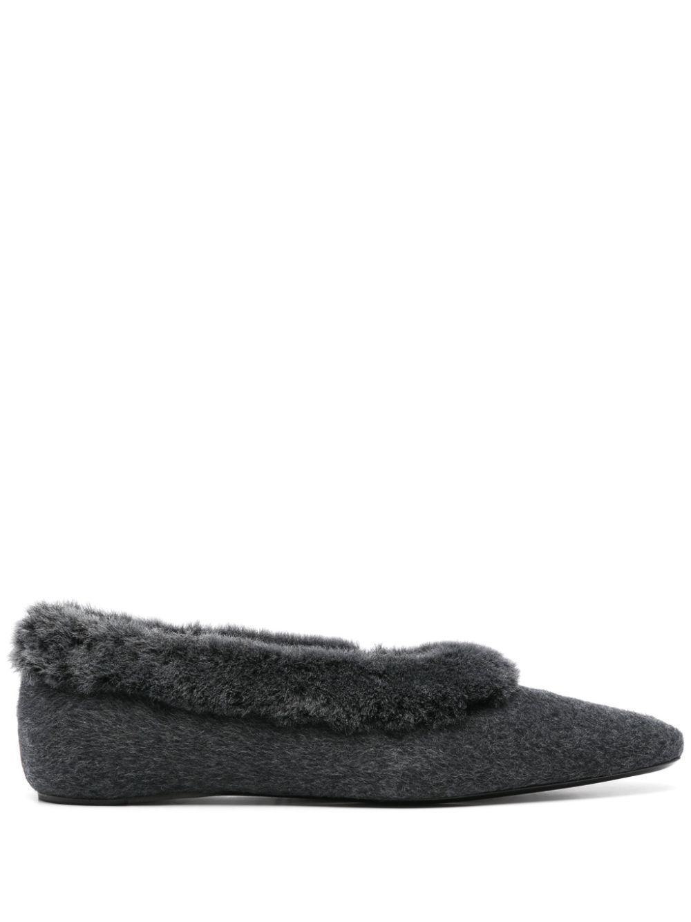 shearling-trim ballerinas Product Image