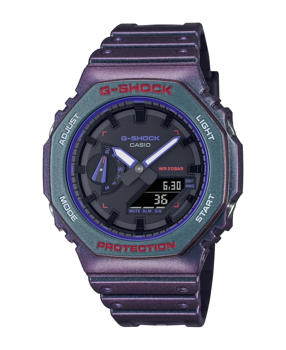 G-Shock Mens Analog Digital Purple Resin Watch 50.0mm, GA2100AH-6A Product Image