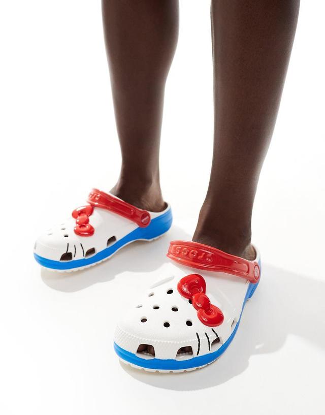 Crocs Womens Hello Kitty IAM Classic Clogs - Shoes White/White Product Image