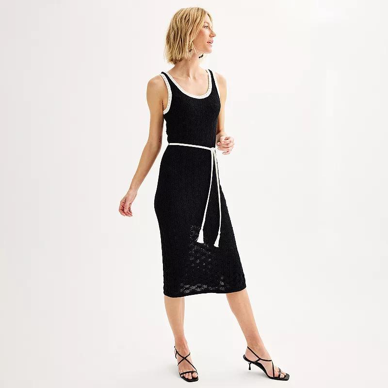 Womens Nine West Crochet Maxi Dress Product Image