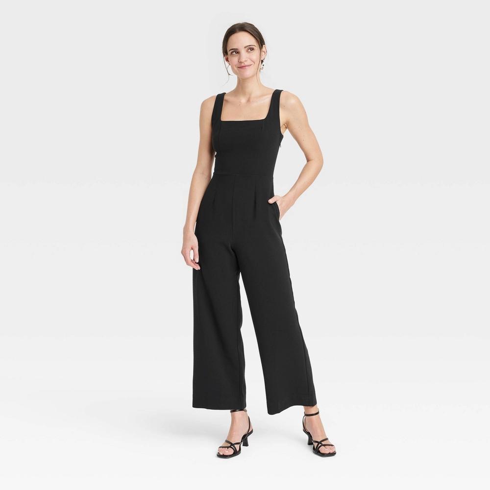 Women's Maxi Jumpsuit - A New Day™ Black XS Product Image