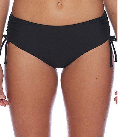 Athena Next By Athena Women's Destination Midrise Bikini Bottoms  - Black - Size: Large Product Image