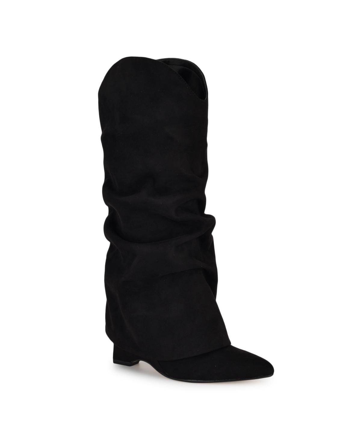 Nine West Amazin Womens Pointy Toe High Shaft Dress Boots Product Image