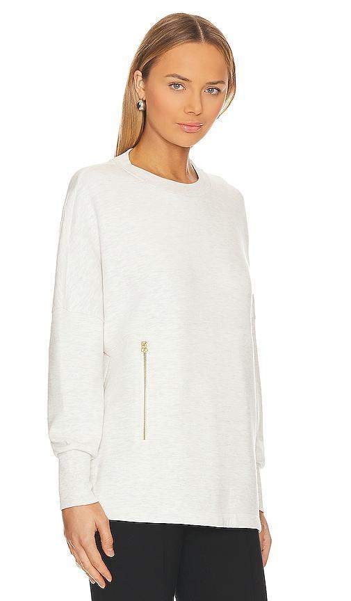 Varley Page Longline Sweatshirt in Ivory. - size XS (also in L, M, S, XL) Product Image