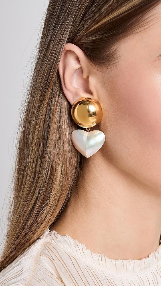 Lizzie Fortunato Rodan Heart Earrings | Shopbop Product Image