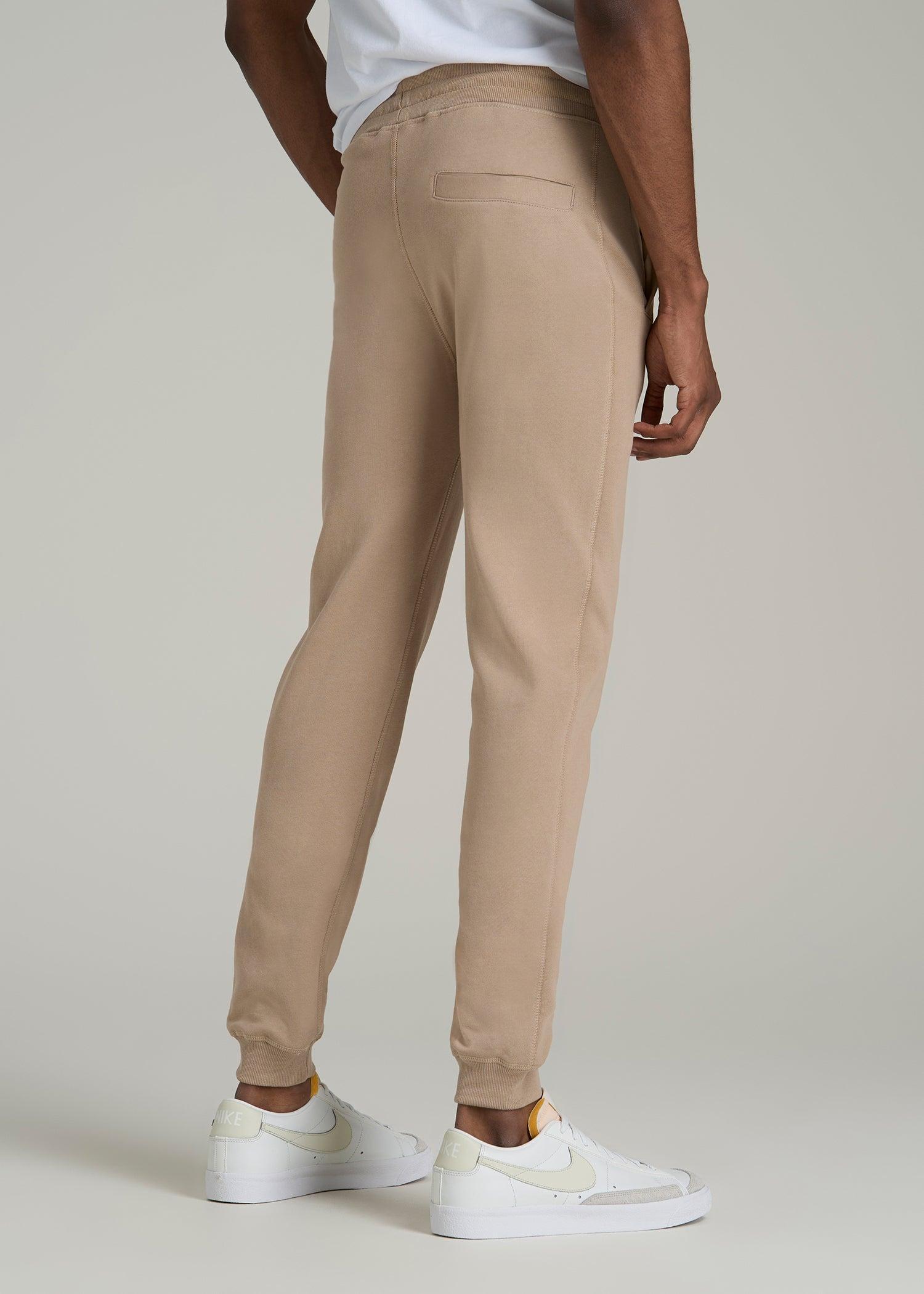 Wearever 2.0 French Terry Joggers for Tall Men in Light Camel Male Product Image