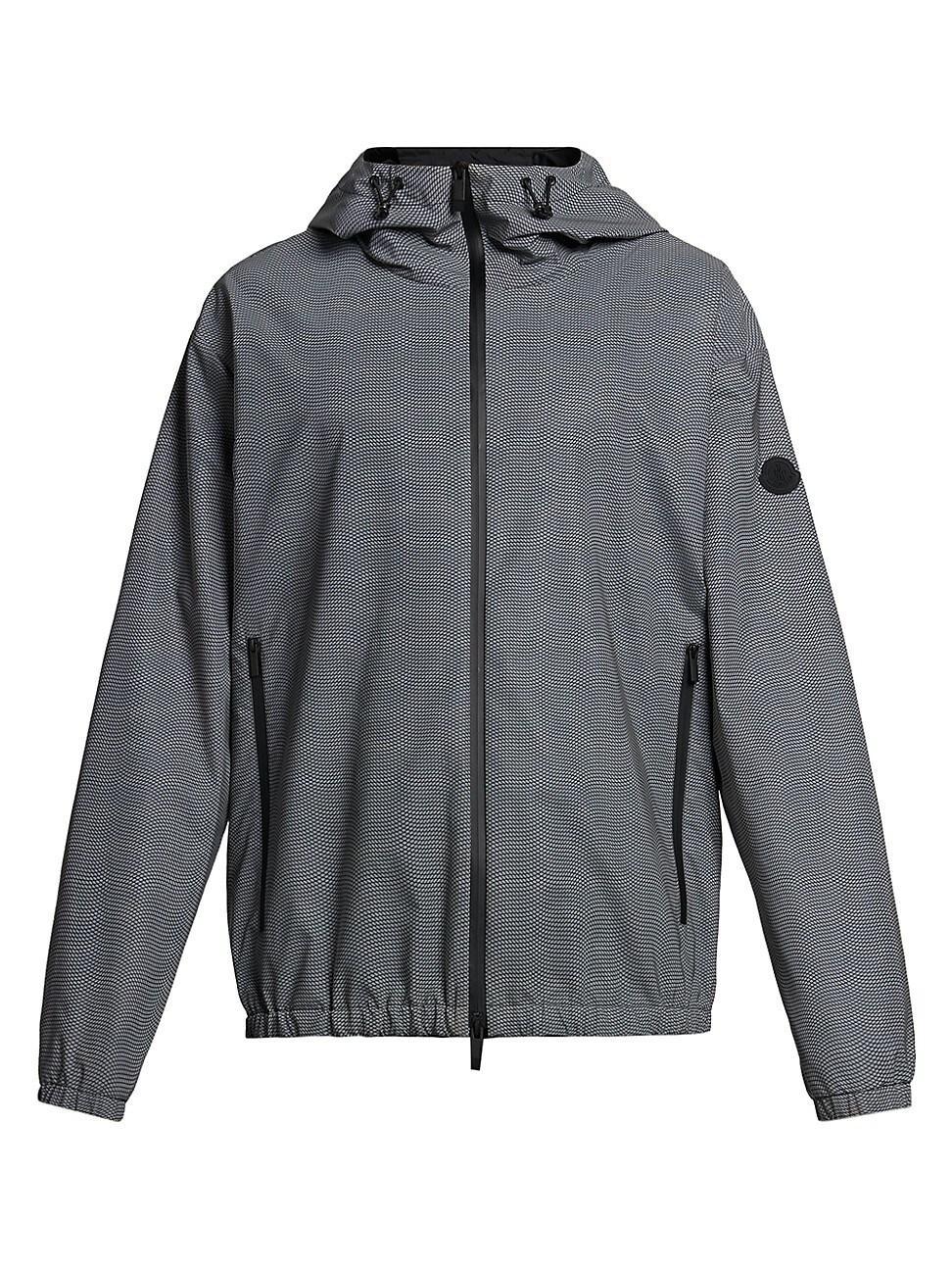 Mens Hooded Micro-Patterned Jacket Product Image