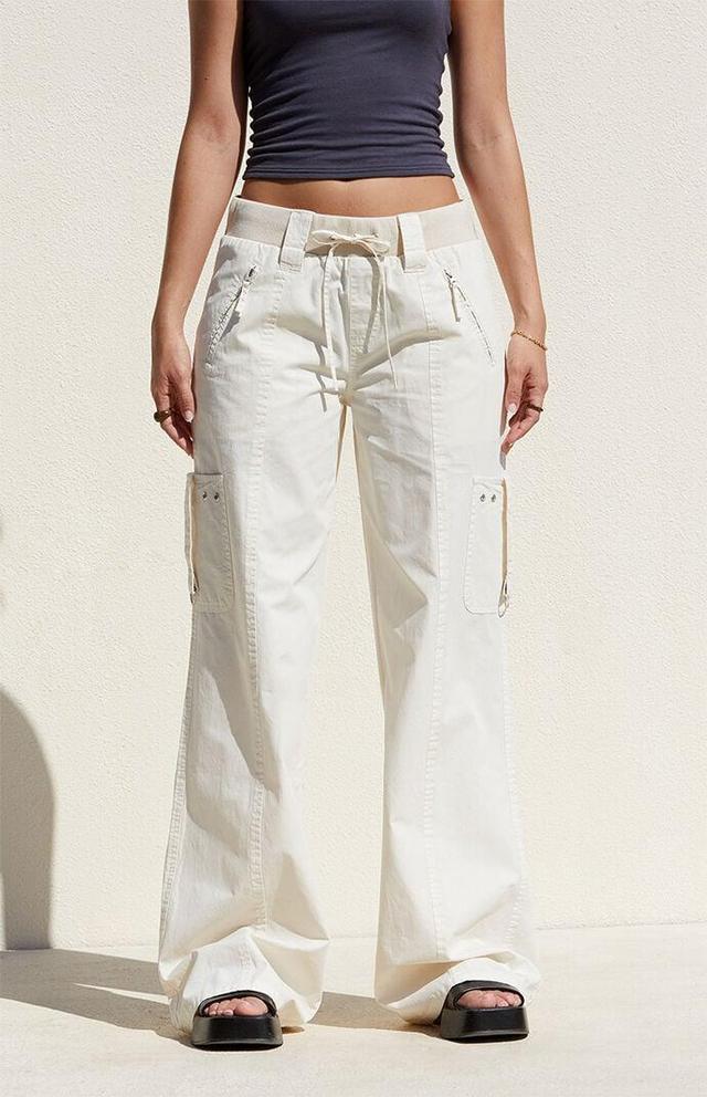 Women's Low Rise Baggy Flare Pants - Product Image