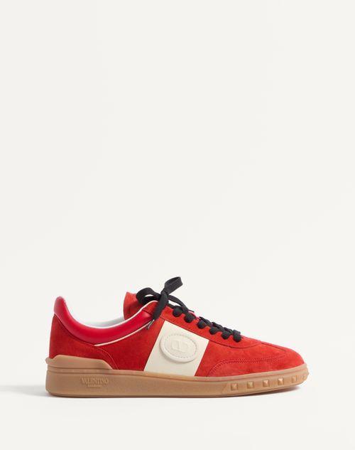 UPVILLAGE LOW TOP SNEAKER IN SPLIT LEATHER AND CALFSKIN NAPPA LEATHER Product Image