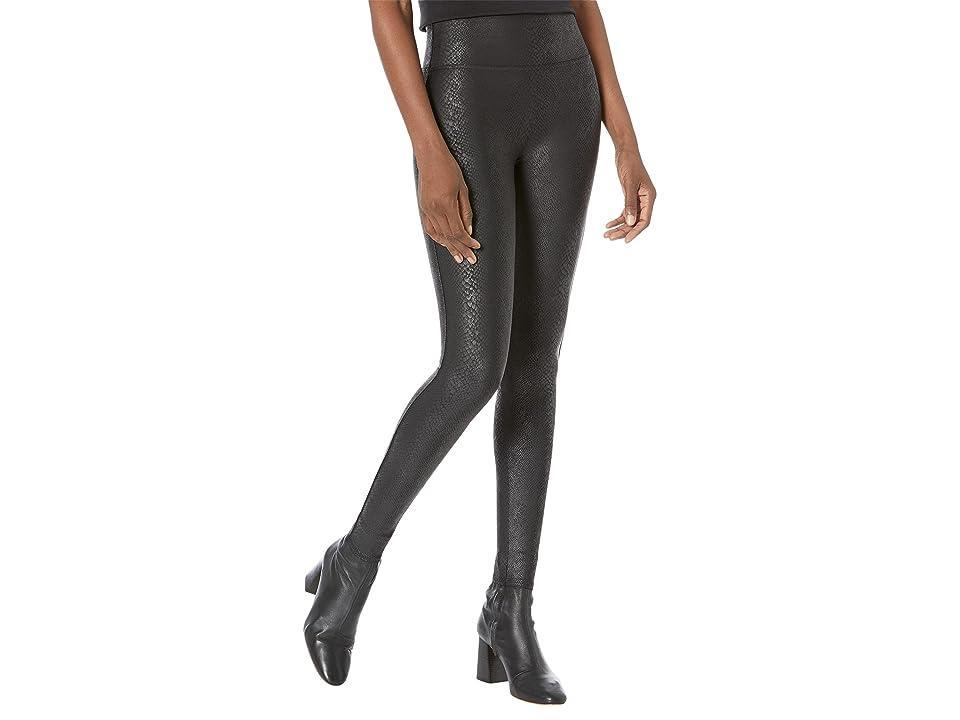 Spanx Faux Leather Faux Leather Foiled Snake Leggings (Foiled Snake) Women's Clothing Product Image