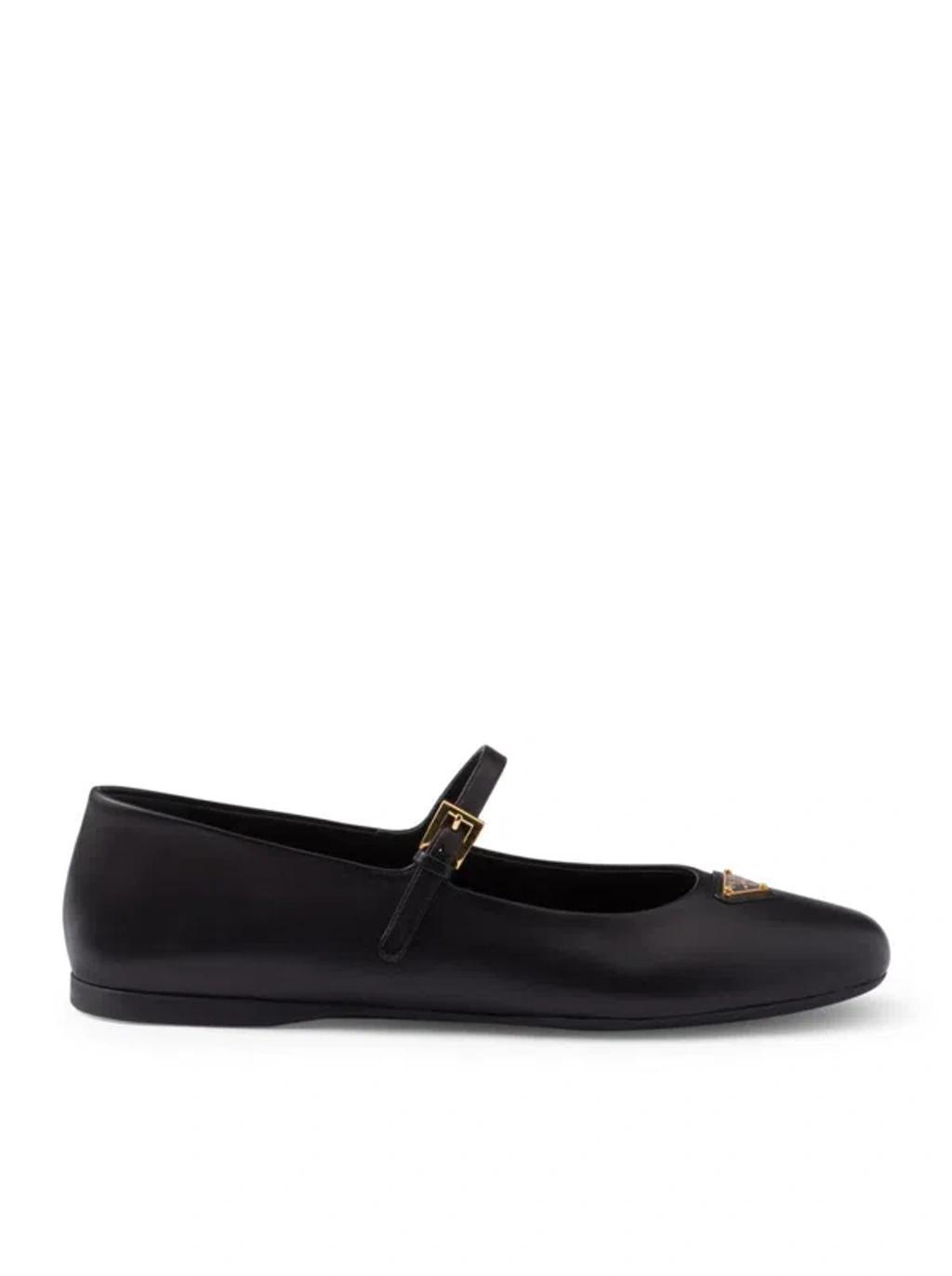 PRADA Ballerina Mary Jane In Black Product Image