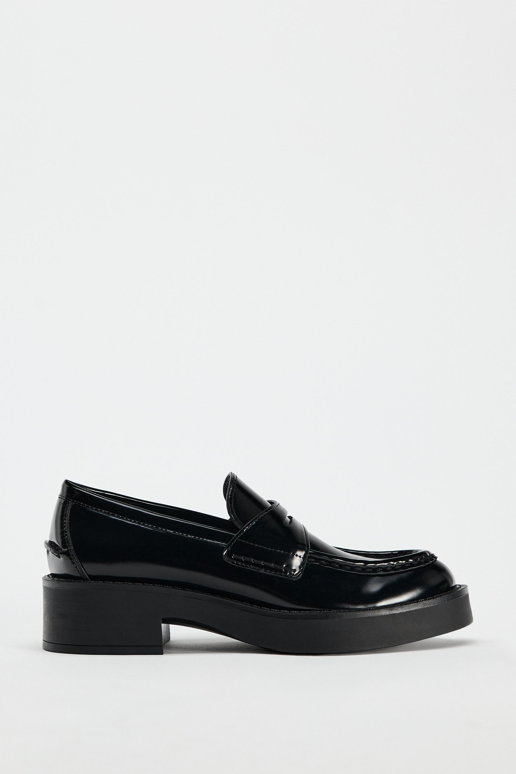 FAUX PATENT LEATHER SADDLE LOAFER Product Image