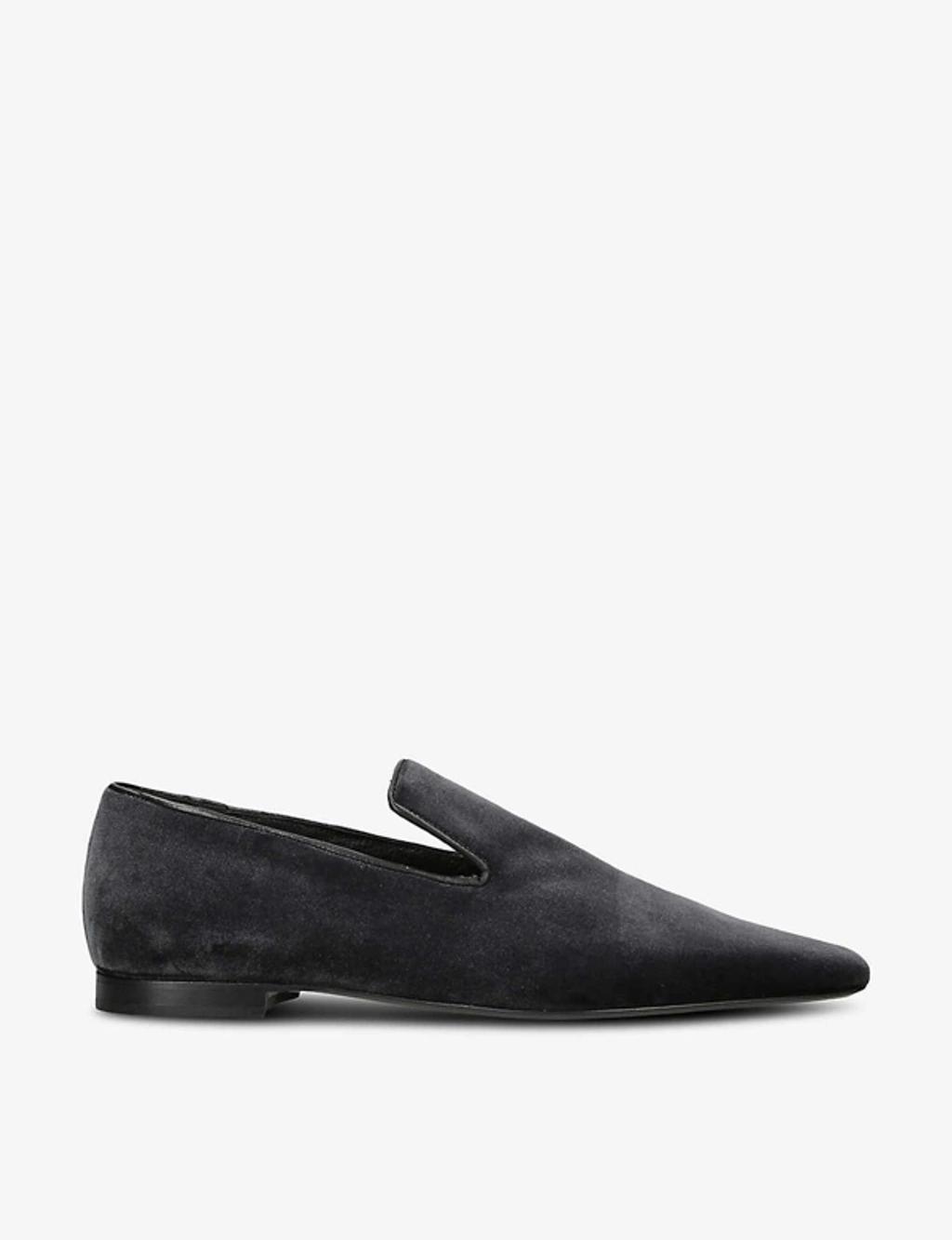 The Venetian Suede Loafers In Grey/dark product image