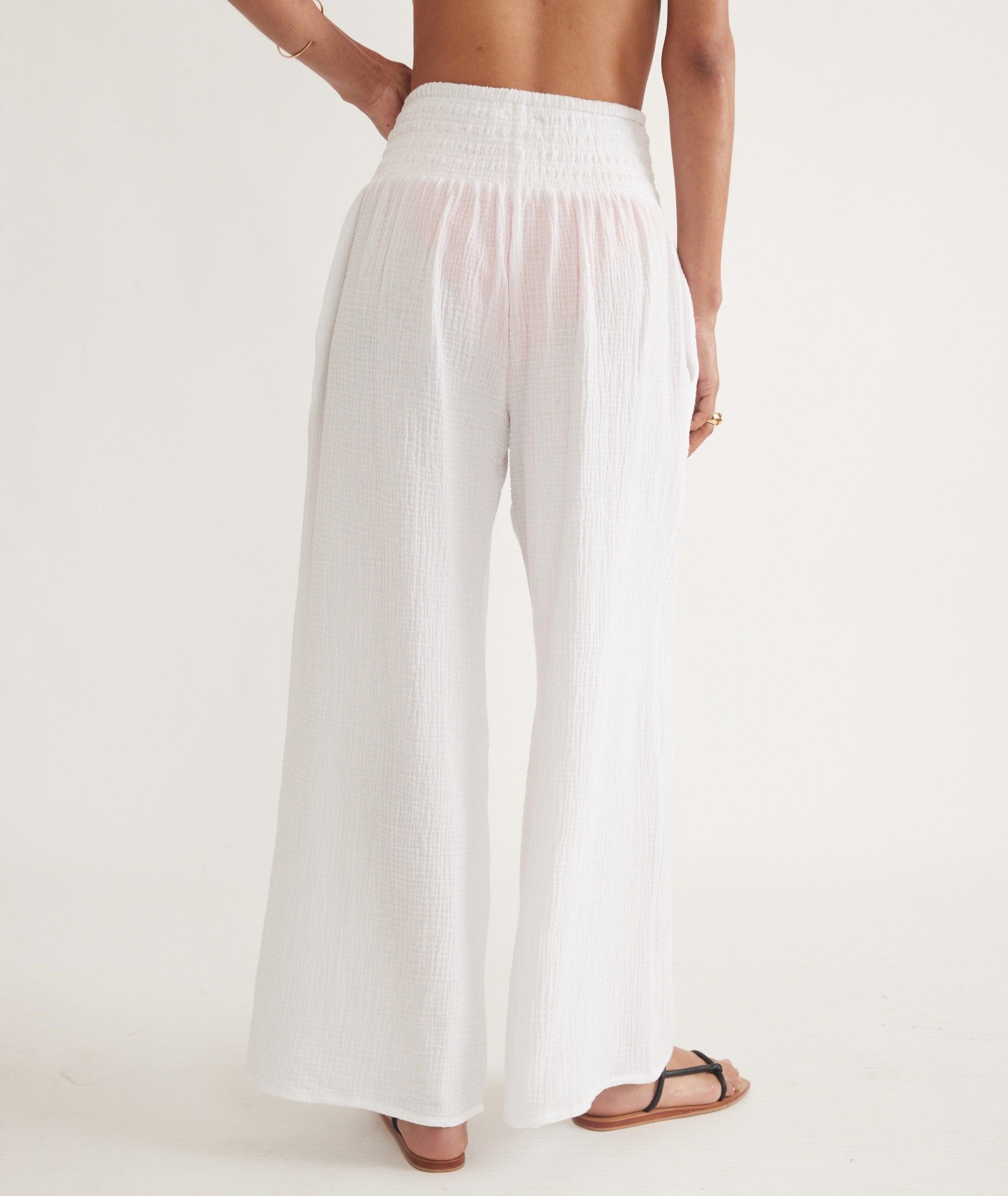 Sophia Double Cloth Palazzo Pant Product Image