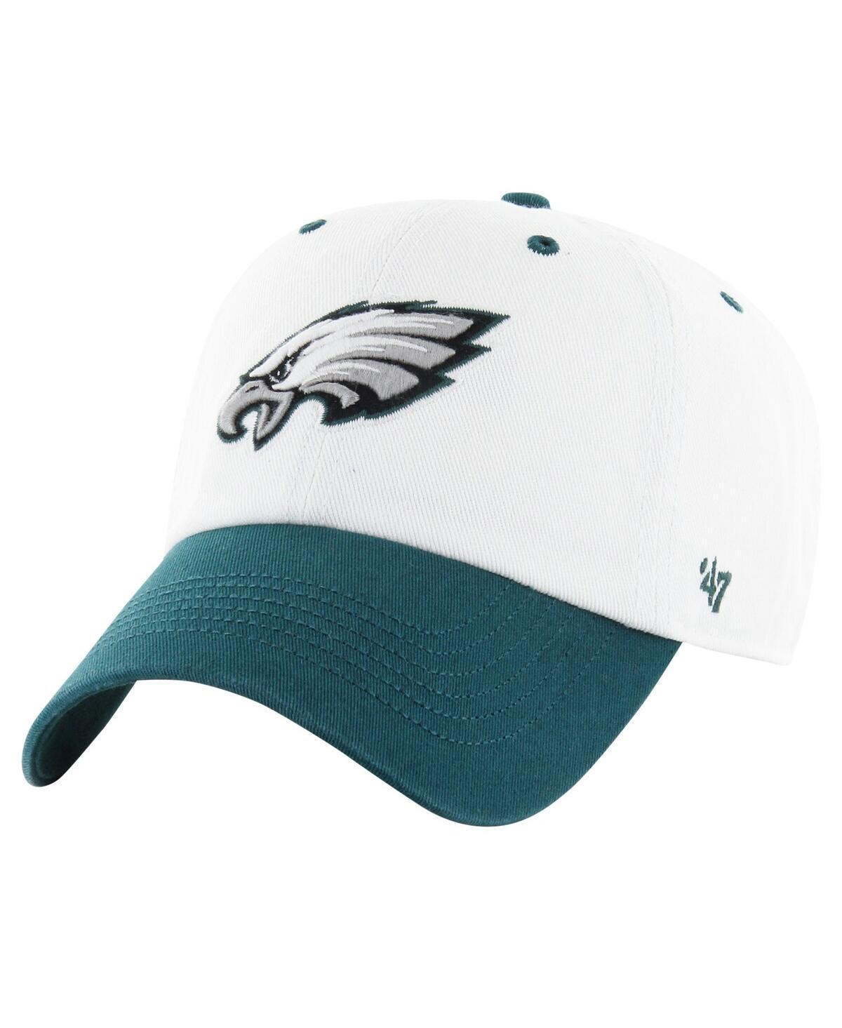 Mens 47 /Midnight Green Philadelphia Eagles Double Header Diamond Clean Up Adjustable Hat Product Image