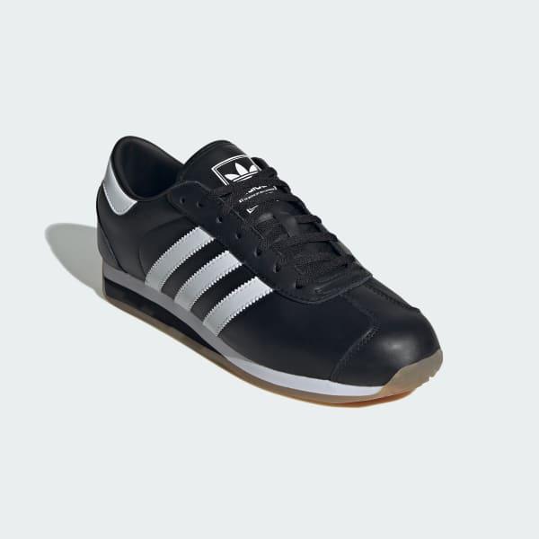 adidas Originals Mens adidas Originals Country II - Mens Running Shoes Black/White/Carbon Product Image