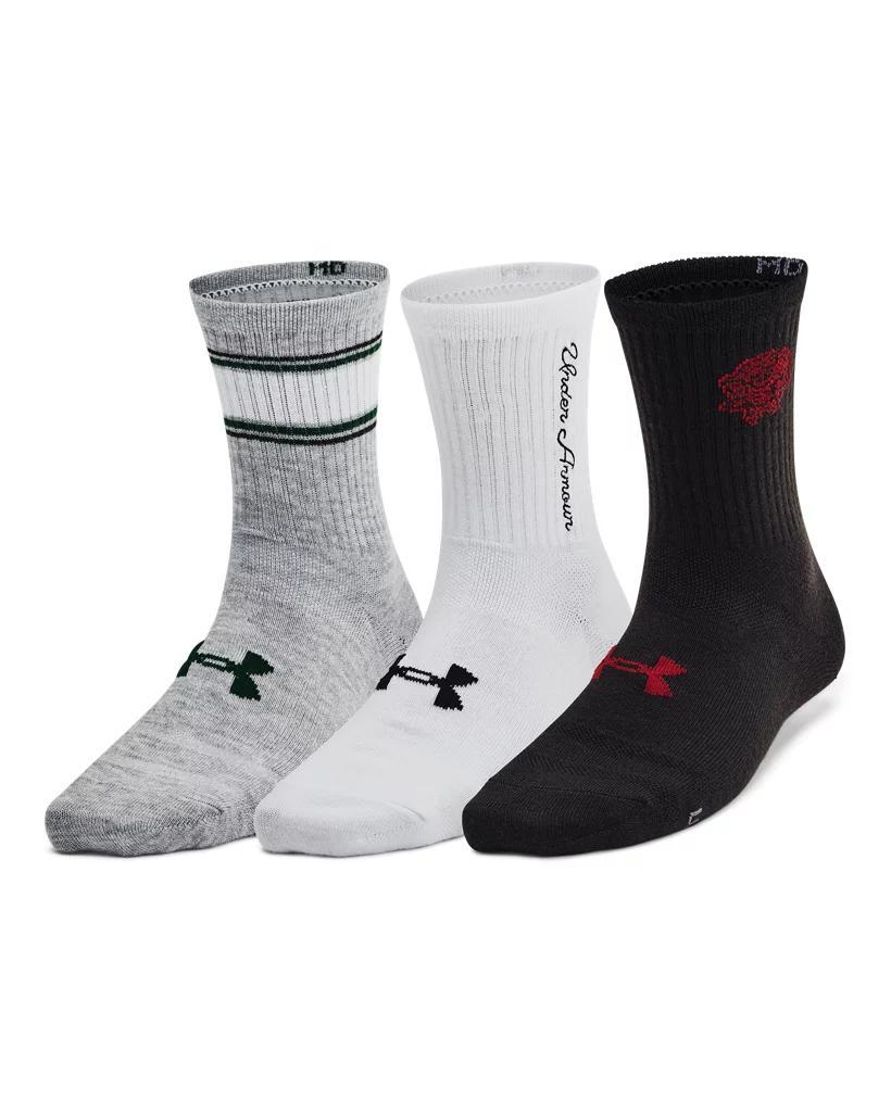 Women's UA Essential 3-Pack Mid Crew Socks Product Image