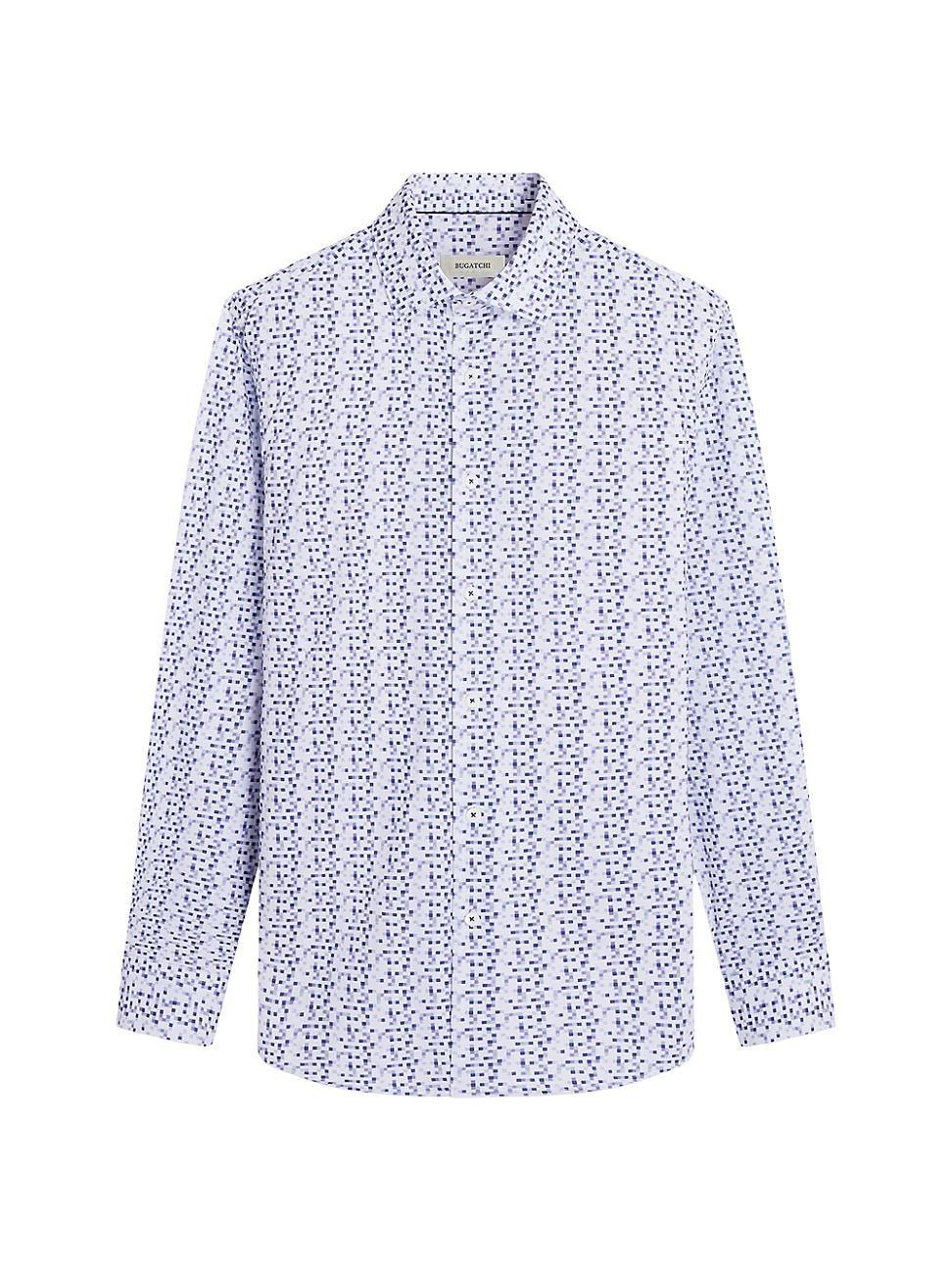 Mens James Stripe Cotton-Blend Shirt Product Image