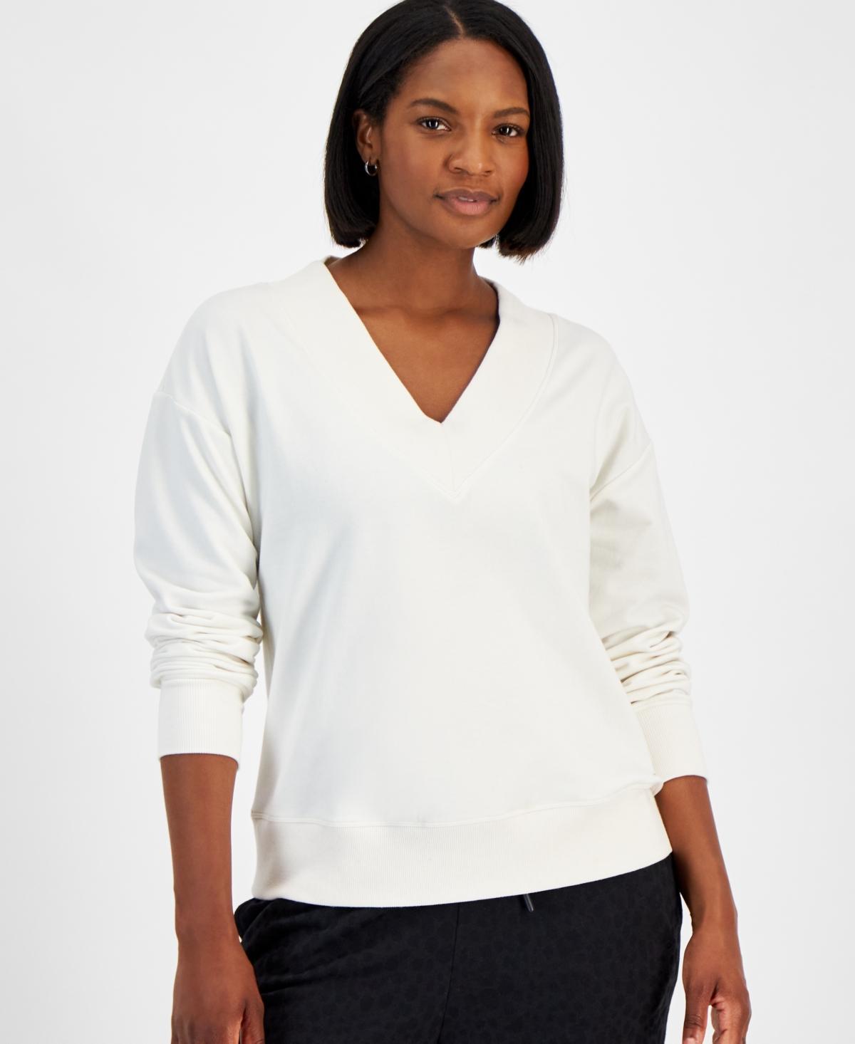 Id Ideology Womens Fleece V-Neck Sweatshirt, Created for Macys Product Image