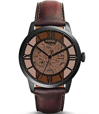 Fossil Townsman Automatic Black IP Stainless Steel Watch Product Image