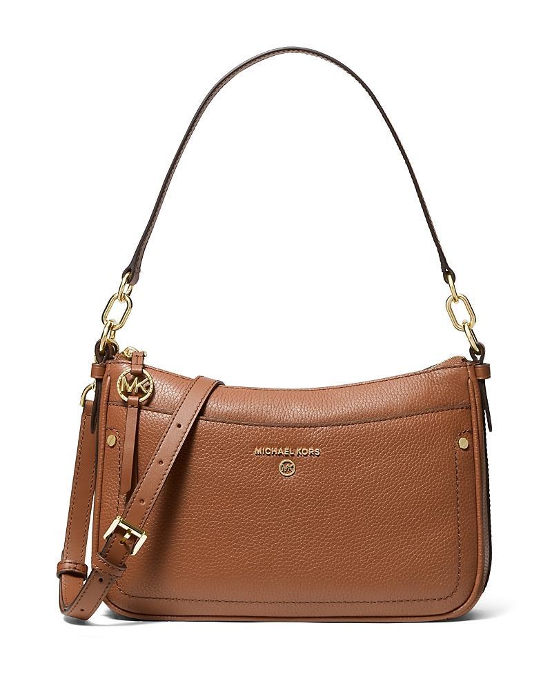 Michael Michael Kors Womens Jet Set Charm Top Zip Pochette Leather Shoulder Bag Product Image