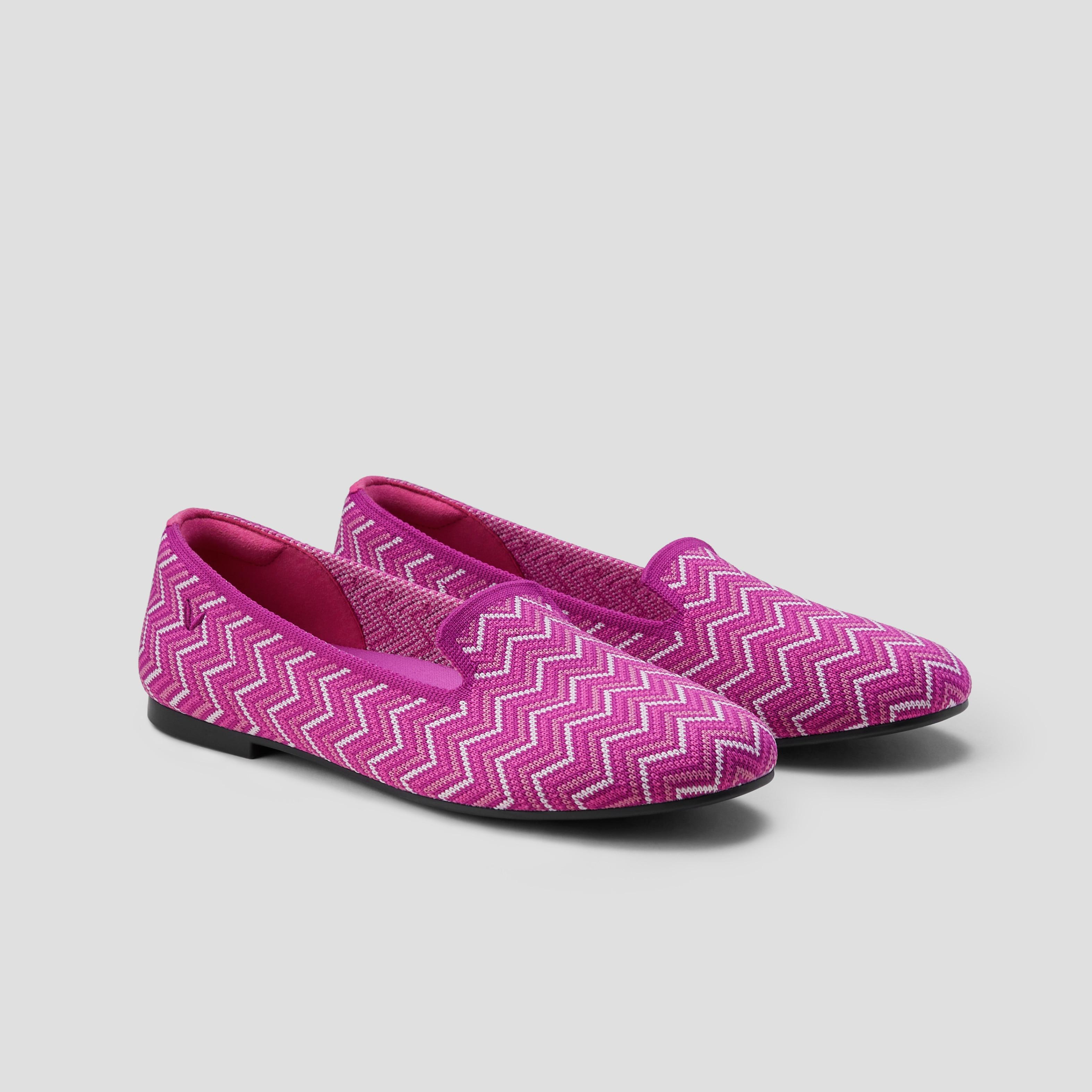 Round-Toe Woven Knit Loafer (Audrey) Product Image