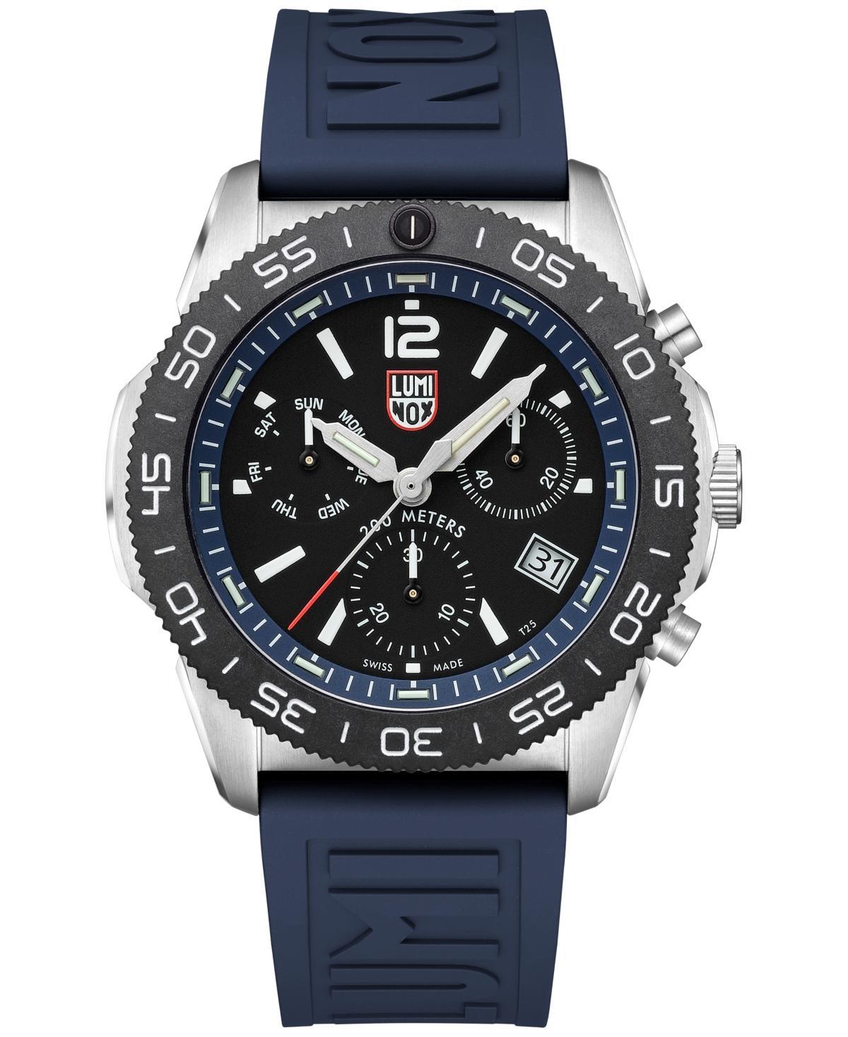 Luminox Mens Swiss Chronograph Pacific Diver Blue Rubber Strap Watch 44mm Product Image