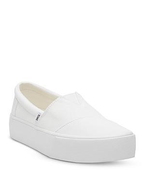 Toms Womens Fenix Canvas Slip On Platform Sneakers Product Image