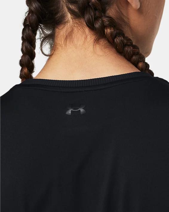 Women's UA Meridian Bubble Hem Crop Short Sleeve Product Image