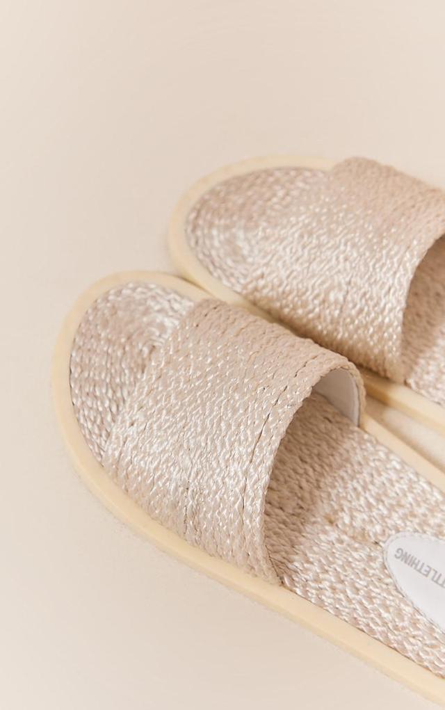 Cream Rope Footbed Chunky Sandals Product Image