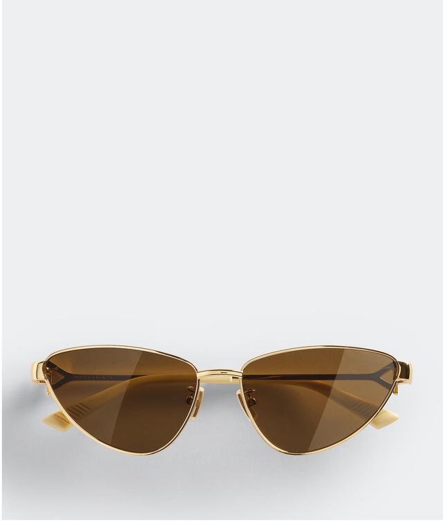 Turn Cat-Eye Sunglasses in Gold / Brown Product Image