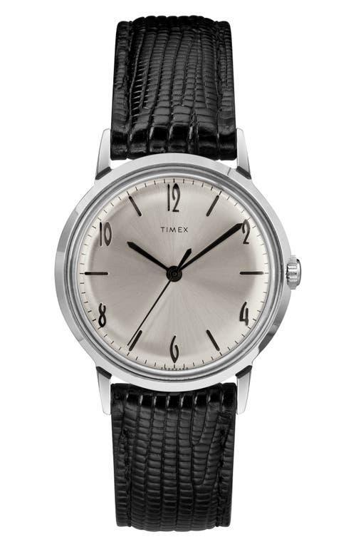 Timex Marlin Leather Strap Watch, 34mm Product Image