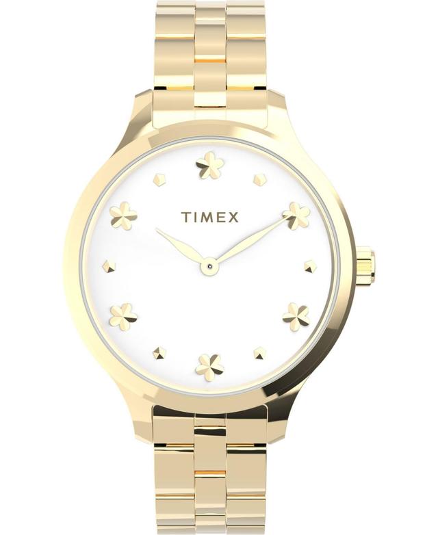 Timex Womens Peyton Gold-Tone Stainless Steel Bracelet Watch 36mm Product Image