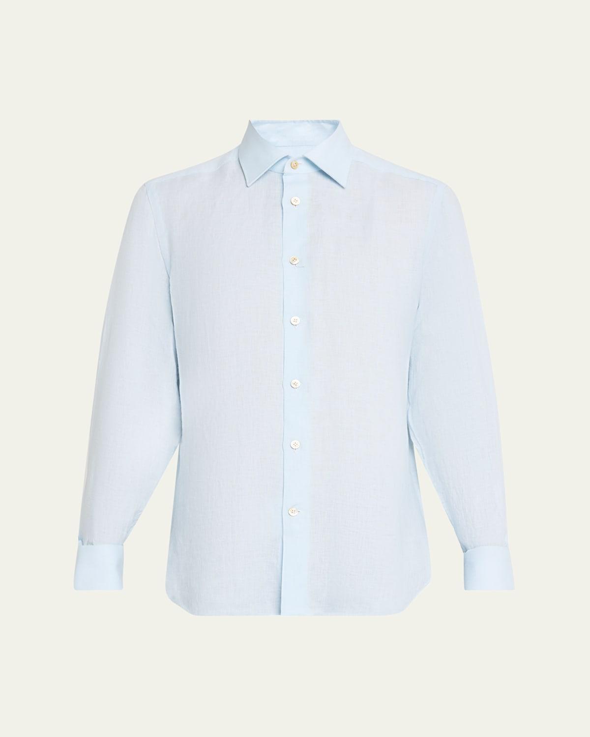 Mens Linen Sport Shirt Product Image