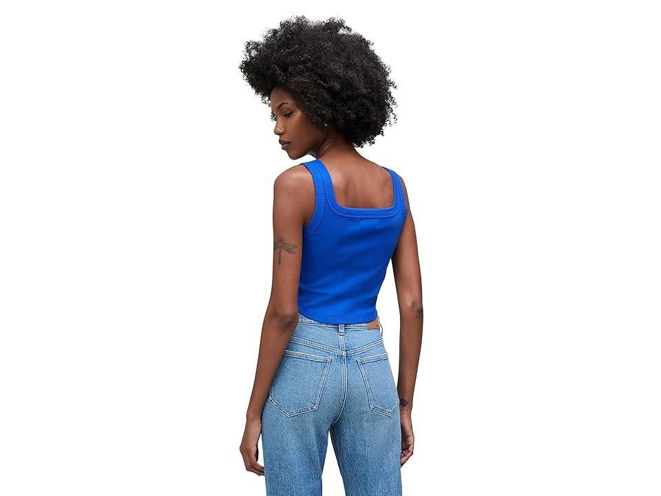 Madewell The Tailored Crop Tank in Sleekhold (Pure ) Women's Clothing Product Image