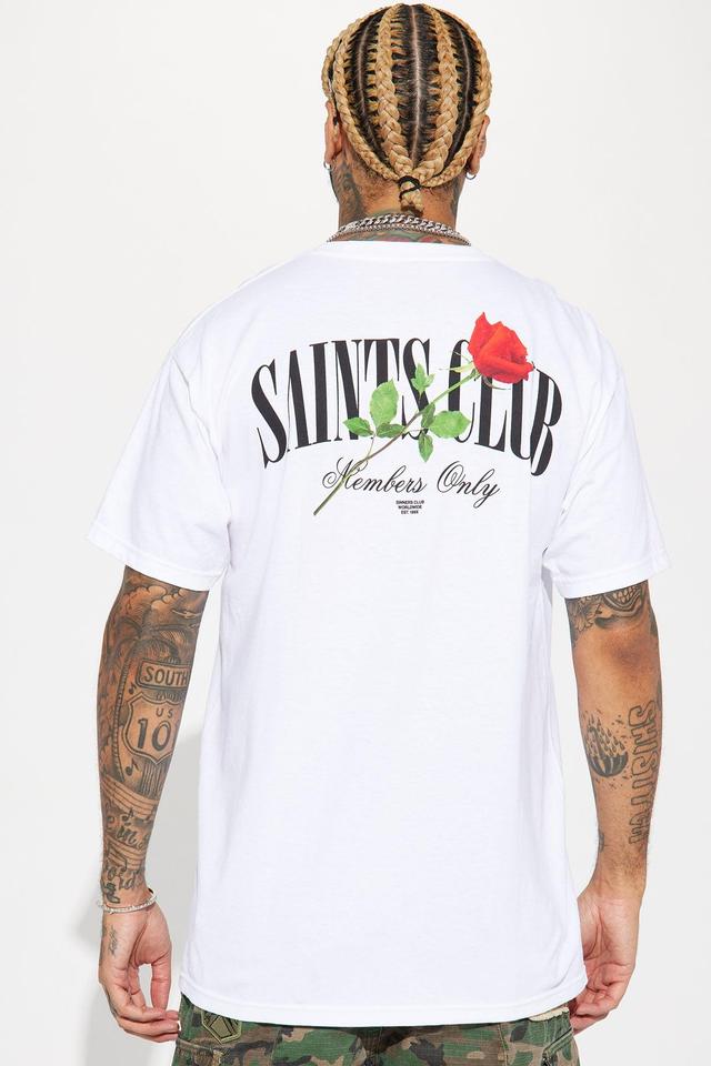 Saints Club Short Sleeve Tee - White Product Image