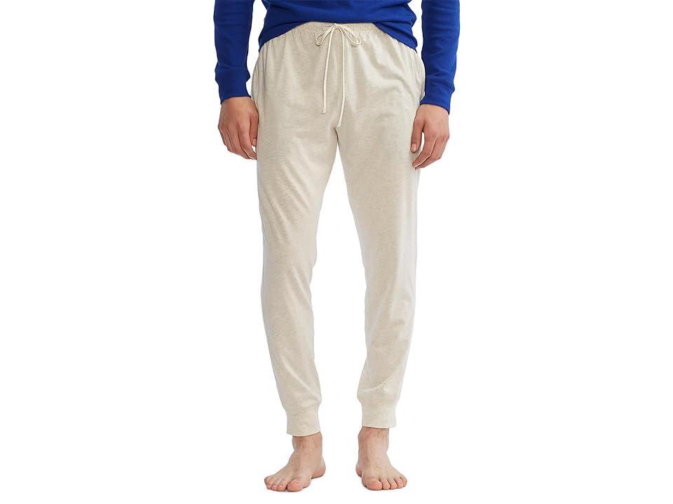 Polo Ralph Lauren Relaxed Fit Lightweight Cotton Joggers (Oxford Heather/Polo Black Pony Player) Men's Pajama Product Image