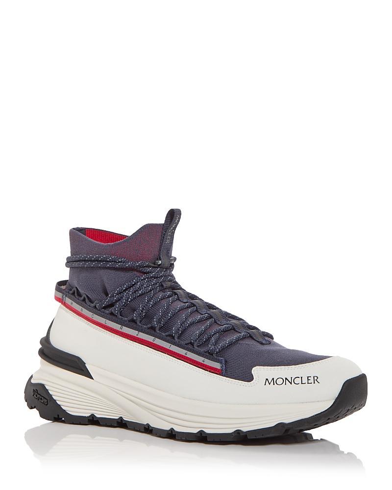 Moncler Mens Monte Runner Knit High Top Sneakers Product Image